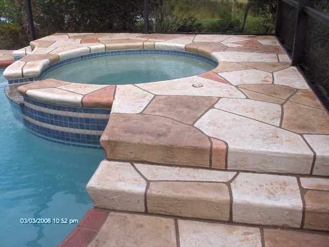 Pool Deck Stone Cut